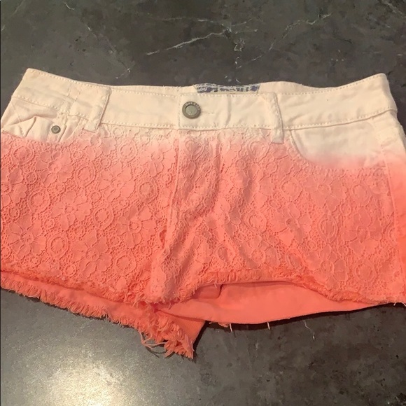 Pants - White and pink shorts